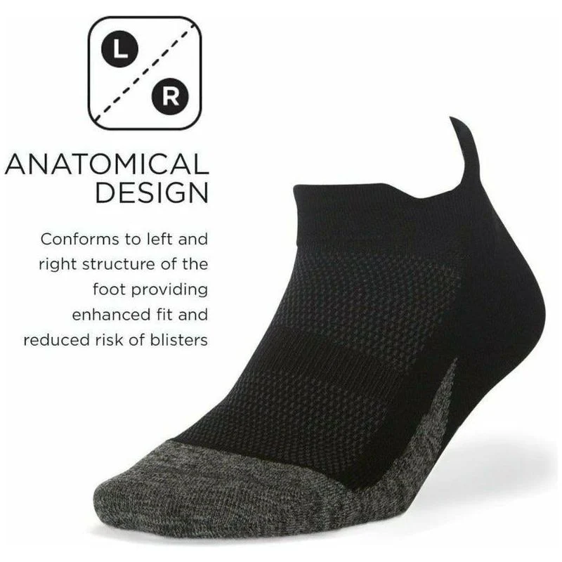 Unisex Elite Ultra Light No Show Tab 23 - Black - Image 6