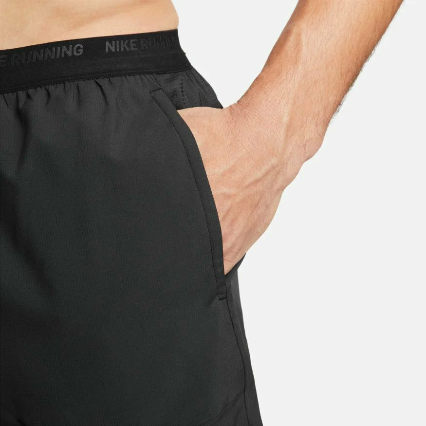 Mens Dri-FIT Stride 7 Inch Brief-Lined Running Shorts - Black - Image 6