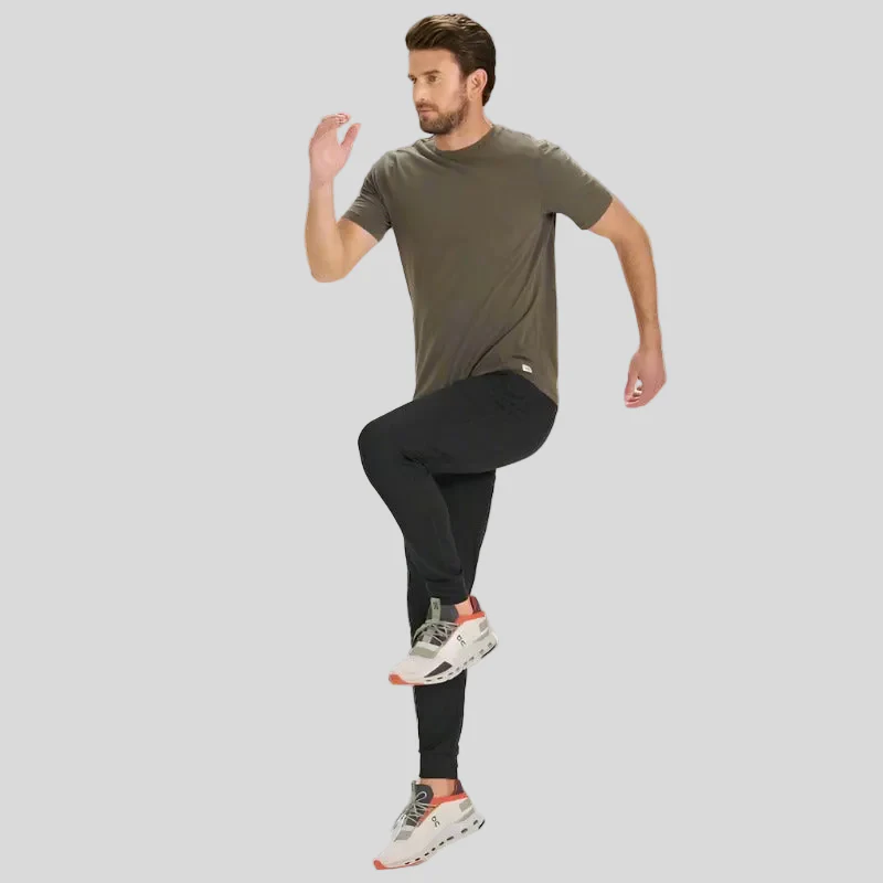 Mens Ponto Performance Jogger - Black Heather - Image 6