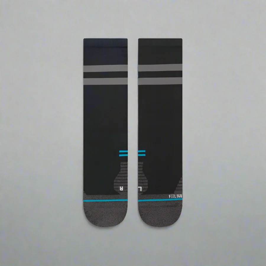 Unisex Franchise Ultralight Crew Socks 3 Pack - Black - Image 3