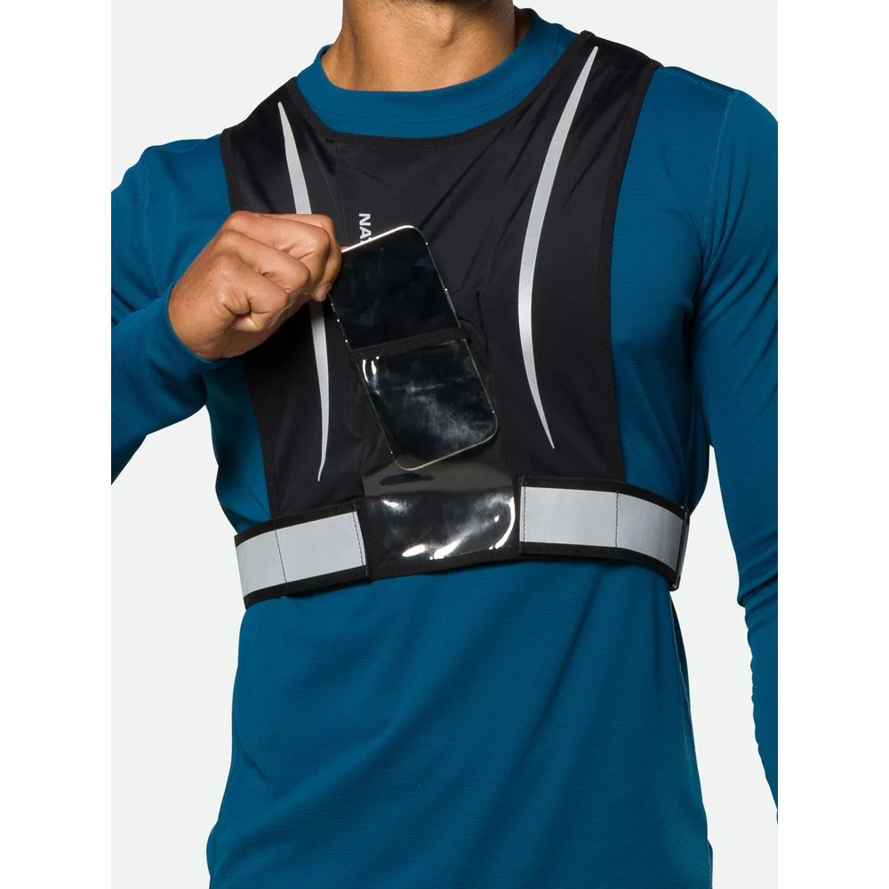 Unisex HYPERNIGHT REFLECTIVE STASH VEST - Black - Image 10