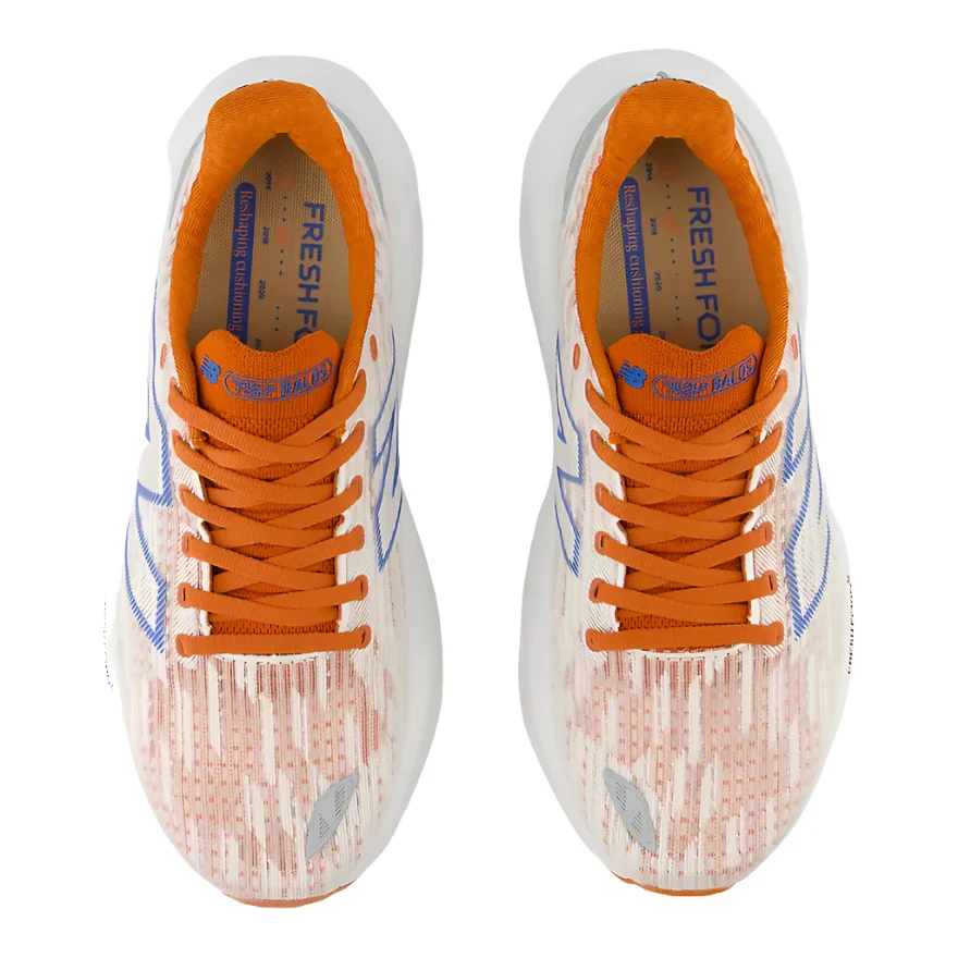 Womens Fresh Foam X Balos - White/Infield Clay/Blue Oasis - Image 3